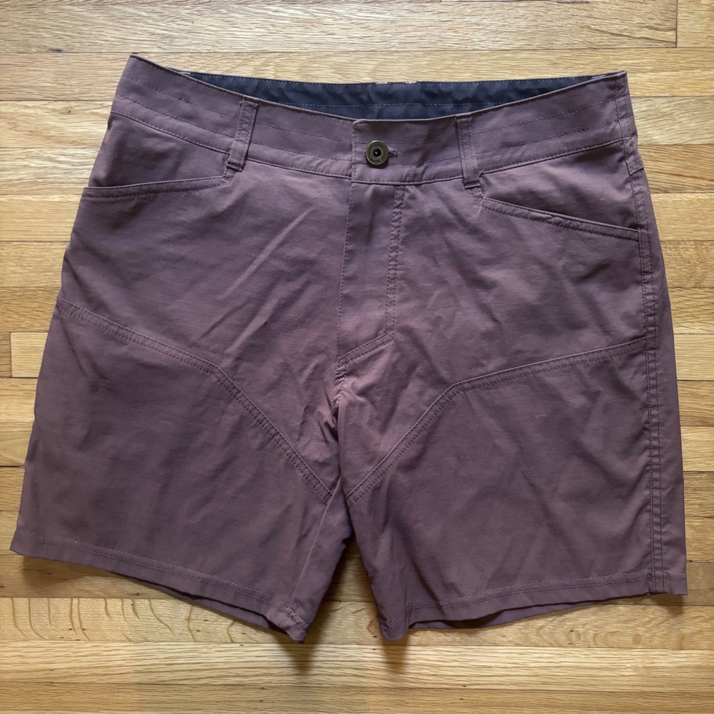 Kuhl Renegade Rock Shorts Mens 32 Brown Outdoors Hiking Stretch Lightweight Gorp